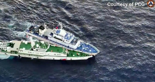 Philippine Coast Guard says ship damaged in collision with Chinese vessel.