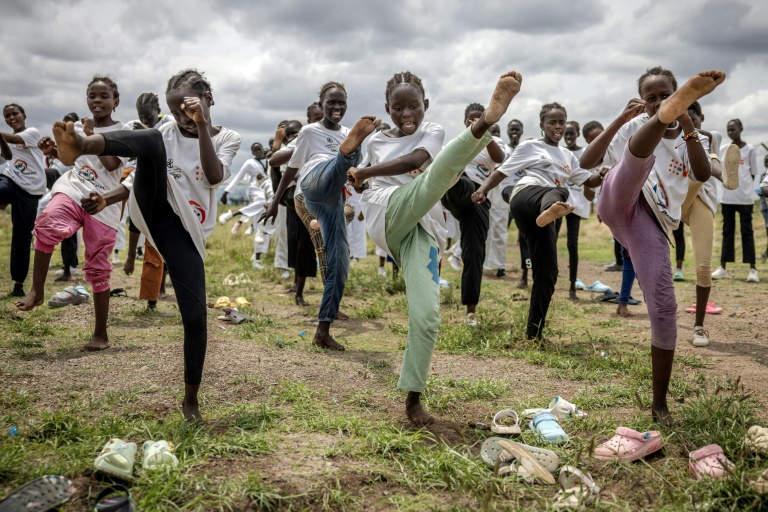 'Defend ourselves': Refugee girls in Kenya find strength in taekwondo