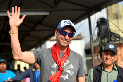 British mountaineer Kenton Cool (L) first climbed Everest in 2004 and has since had an expedition almost every year - NISHA BHANDARI (AFP)