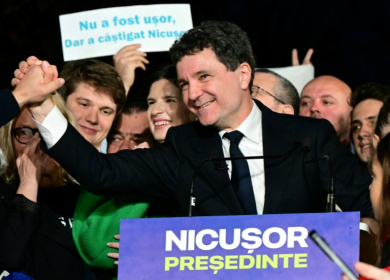 Nicusor Dan has promised an 'honest' Romania - Daniel MIHAILESCU (AFP)