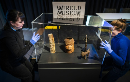 The 113 Benin Bronzes represent the largest single return of the treasures looted in 1897 - Freek VAN DEN BERGH (AFP)