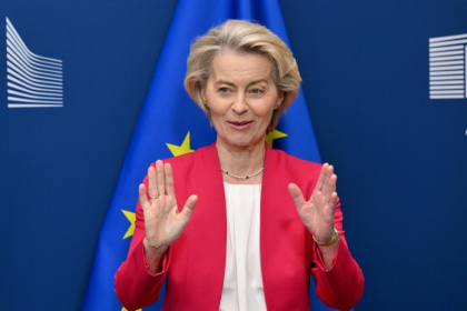 European Commission President Ursula Von der Leyen says she had a 'good call' with US President Donald Trump about trade - Nicolas TUCAT (AFP)