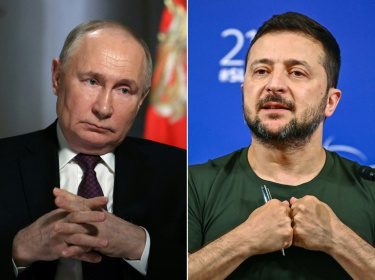Russian President Vladimir Putin and his Ukrainian counterpart Volodymyr Zelensky's demands to end the war are still far apart - Gavriil GRIGOROV, Nhac NGUYEN (AFP)