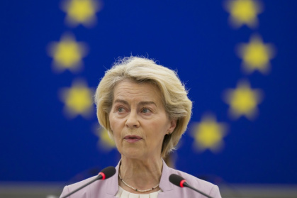 Von der Leyen has dismissed the no-confidence motion as a conspiracy theory-laden attempt to divide Europe - Jean-Christophe VERHAEGEN (AFP)