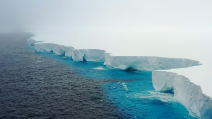 The world's biggest iceberg, A23a, ran aground earlier this year near a remote island - Richard Sidey (AFP)