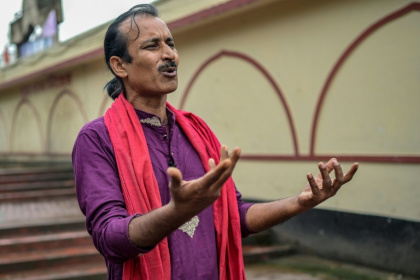 Sufi singer Jamal has spent decades devoted to his craft but now fears for his future as hardline Islamists gain ground in post-revolution Bangladesh - Md Abu SUFIAN JEWEL (AFP)