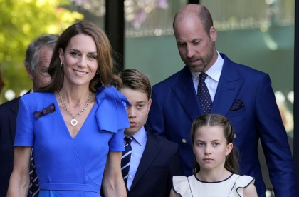 William and Catherine's three children George, 12, Charlotte, 10, and Louis, seven, all attend school close to their home at Windsor, west of London - Ben STANSALL (AFP)