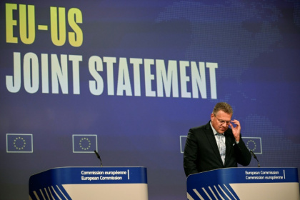 EU trade chief Maros Sefcovic said the bloc got 'the most favourable trade deal the US has extended to any partner' - Nicolas TUCAT (AFP)