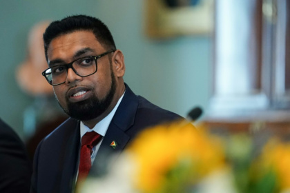 Guyanese President Irfaan Ali has won reelection to a second five-year term - SARAH SILBIGER (AFP)