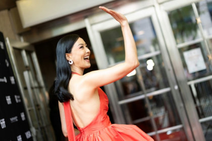 Chinese-US actress Fala Chen co-stars in 'Ballad of a Small Player' - VALERIE MACON (AFP)