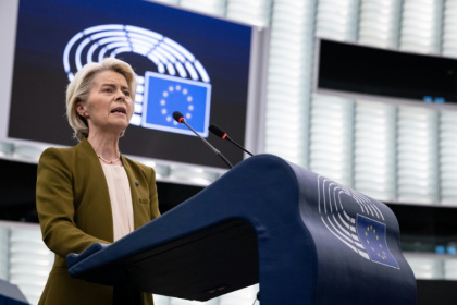 Ursula von der Leyen delivered a combative State of the Union address to the EU Parliament - SEBASTIEN BOZON (AFP)