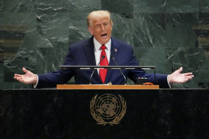 US President Donald Trump gave a blistering speech during his first appearance at the United Nations General Assembly since returning to power - TIMOTHY A. CLARY (AFP)