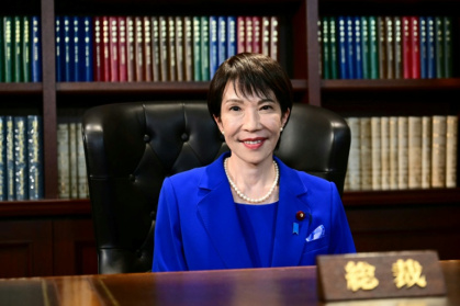 Sanae Takaichi, the newly elected leader of Japan's ruling party, on October 4, 2025 - Yuichi YAMAZAKI (AFP)