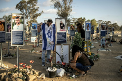 Memorial events were scheduled in Israel to mark two years since Hamas's attack - JOHN WESSELS (AFP)