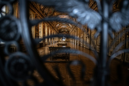 Sunday's raid targetted the Gallerie d'Apollon (Apollo's Gallery) - Martin BUREAU (AFP)