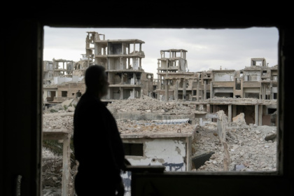 The World Bank estimates Syria's post-war reconstruction could cost up to $216 billion - MUHAMMAD HAJ KADOUR (AFP)