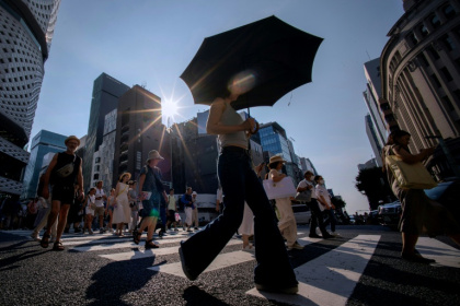 This year, Japan sweltered through its hottest summer since records began - Kazuhiro NOGI (AFP)