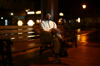 Care worker Omatule Ameh from Nigeria is one of Britain's nine-million-strong nighttime workforce, which has become increasingly reliant on migrants - HENRY NICHOLLS (AFP)