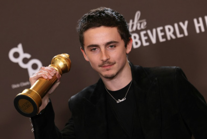 Timothee Chalamet won at the Golden Globe Awards for his 'Marty Supreme' performance - Etienne Laurent (AFP)