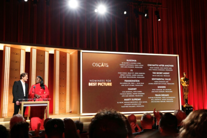 US actors Lewis Pullman and Danielle Brooks announced the nominees for the 98th Academy Awards - VALERIE MACON (AFP)