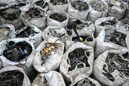 India generated nearly 1.5 million tonnes of e-waste last year, according to official data -- enough to fill 200,000 garbage trucks -- though experts believe the real figure is likely to be twice as much - Arun SANKAR (AFP)