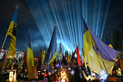 Ukraine has been remembering its dead on the fourth anniversary of Russia's invasion - YURIY DYACHYSHYN (AFP)