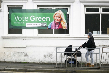 The Greens are hopeful of electing their fifth MP - Paul ELLIS (AFP)