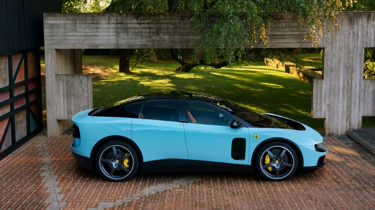 Ferrari unveils 'Luce', its first fully electric car, in a tough market