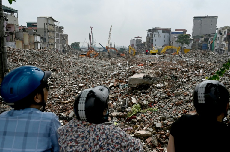 Lightning advance: swathes of Hanoi demolished for development