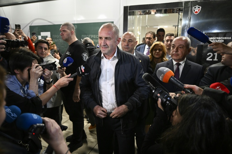 Bulgaria's former president tops parliamentary vote