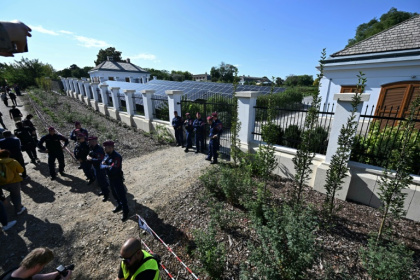 The Hungarian prime minister's father Gyozo Orban owns a historic estate that he has rebuilt into a luxurious manor - Attila KISBENEDEK (AFP)