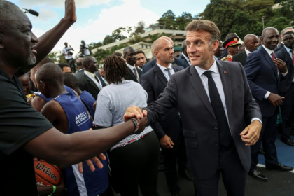 President Macron urged African leaders to invest in France, lauding a relationship he said was today "entirely free of hang-ups" - Ludovic MARIN (AFP)