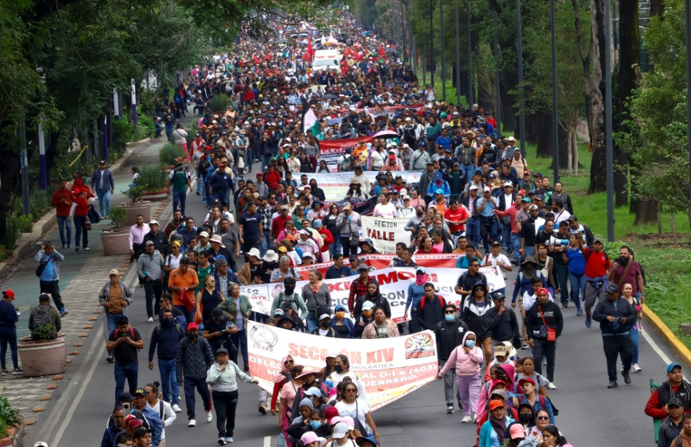 Protesters block road to Mexican World Cup stadium