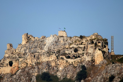 An Israeli flag flies over Beaufort Castle in southern Lebanon as Israel extends ints ground operation deeper into the country - - (AFP)
