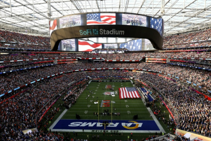 The SoFi Stadium in Los Angeles will host next year's Super Bowl, with a clutch of teams in the hunt for the NFL crown as the new season kicks off - Katelyn Mulcahy (AFP)
